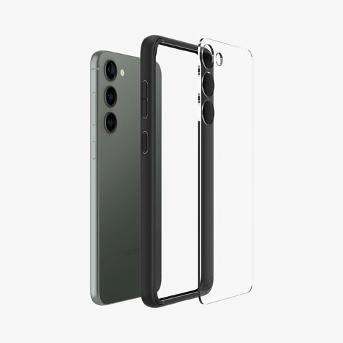 ACS05617 - Galaxy S23 Ultra Case Ultra Hybrid in crystal clear showing the back